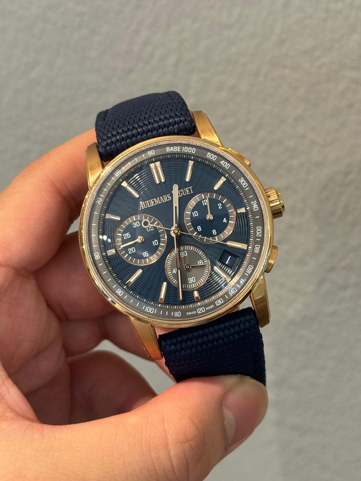 CODE 11.59 CHRONOGRAPH ROSEGOLD BLUE DIAL (2026)