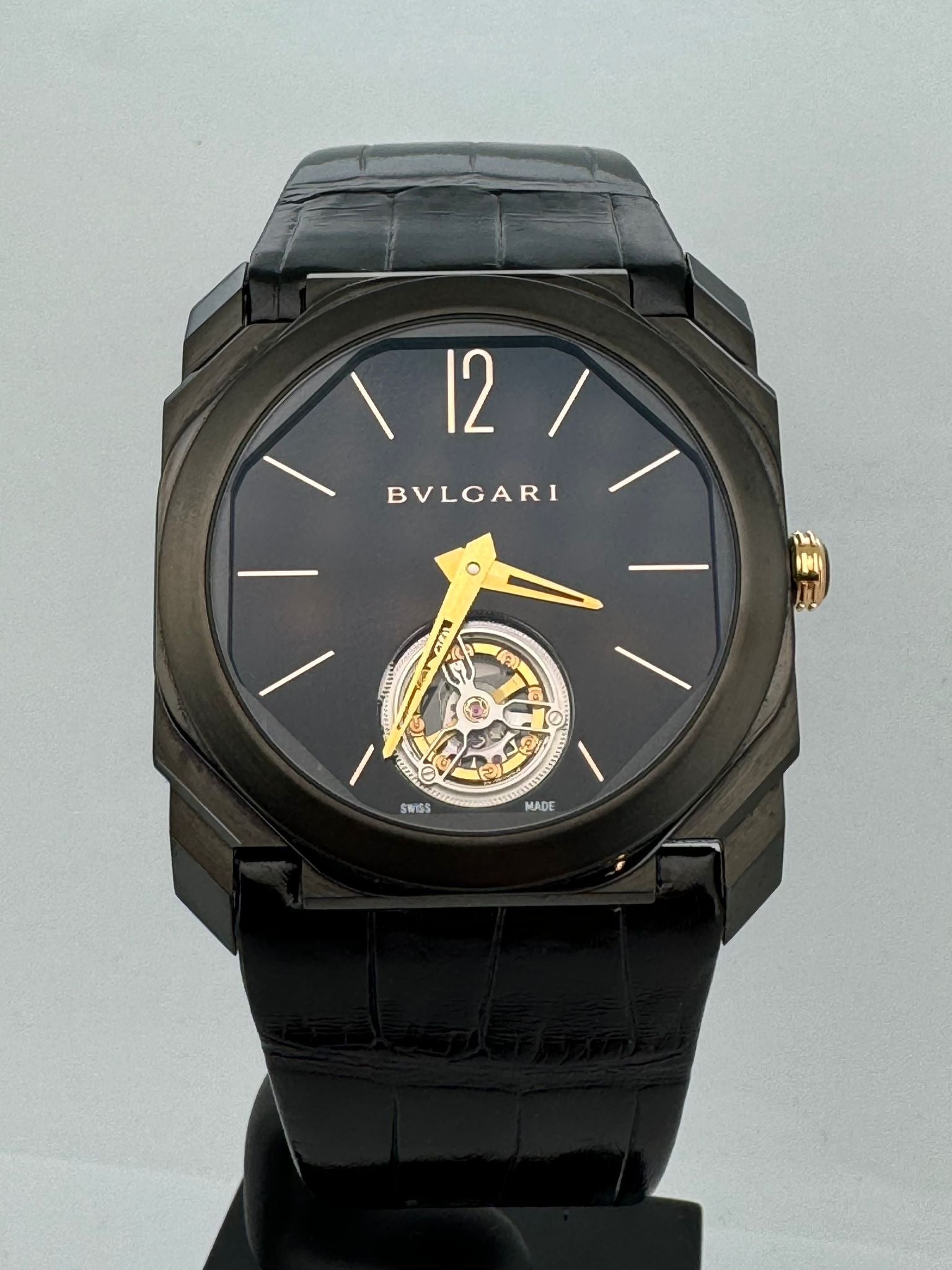 OCTO FINISSIMO TITANIUM TOURBILLON BLACK DIAL (WATCH ONLY)