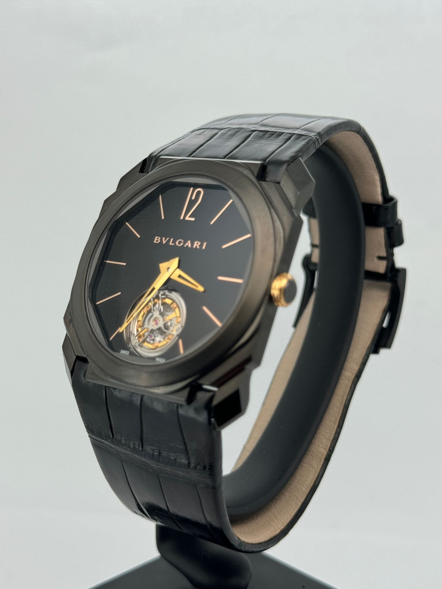 OCTO FINISSIMO TITANIUM TOURBILLON BLACK DIAL (WATCH ONLY)