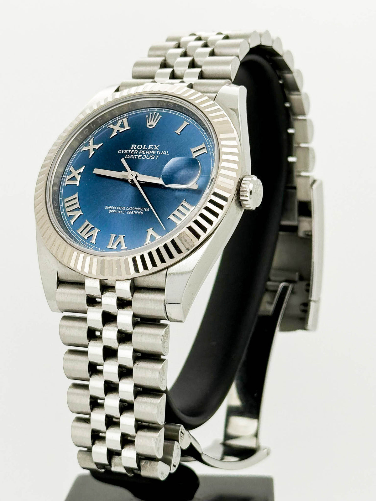 Datejust 41 Blue Azzurro Roman