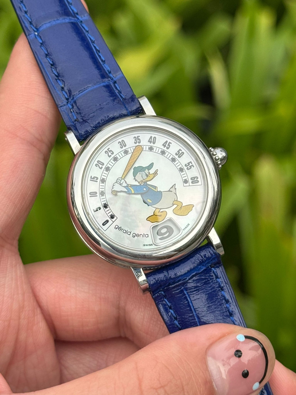 RETRO DISNEY DONAL DUCK MOP DIAL (WATCH ONLY)