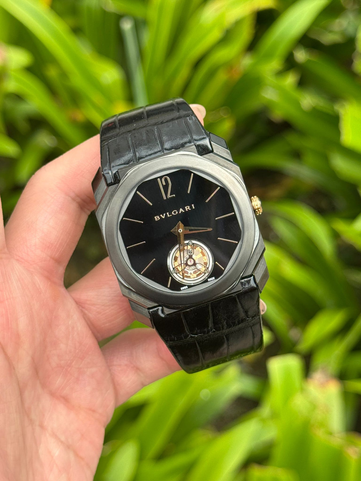 OCTO FINISSIMO TITANIUM TOURBILLON BLACK DIAL (WATCH ONLY)