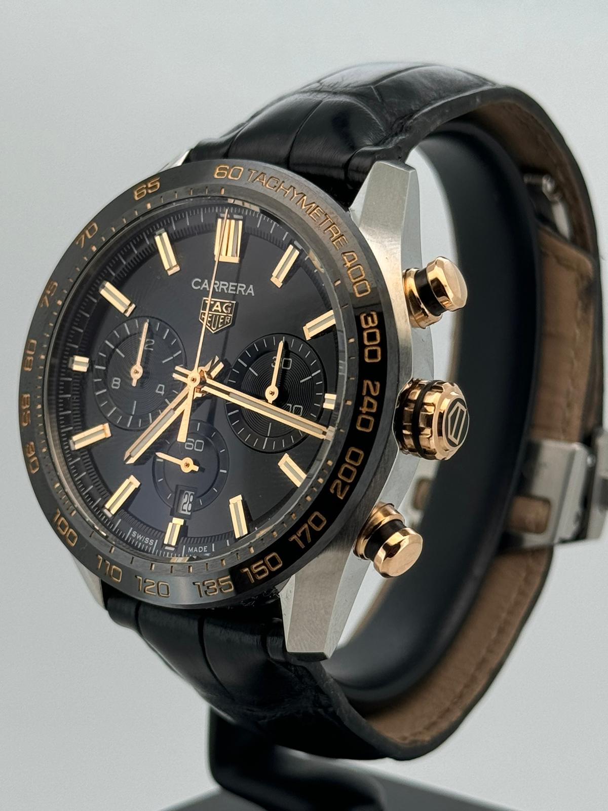 CARRERA CHRONOGRAPH STEEL 44MM BLACK DIAL (2024)