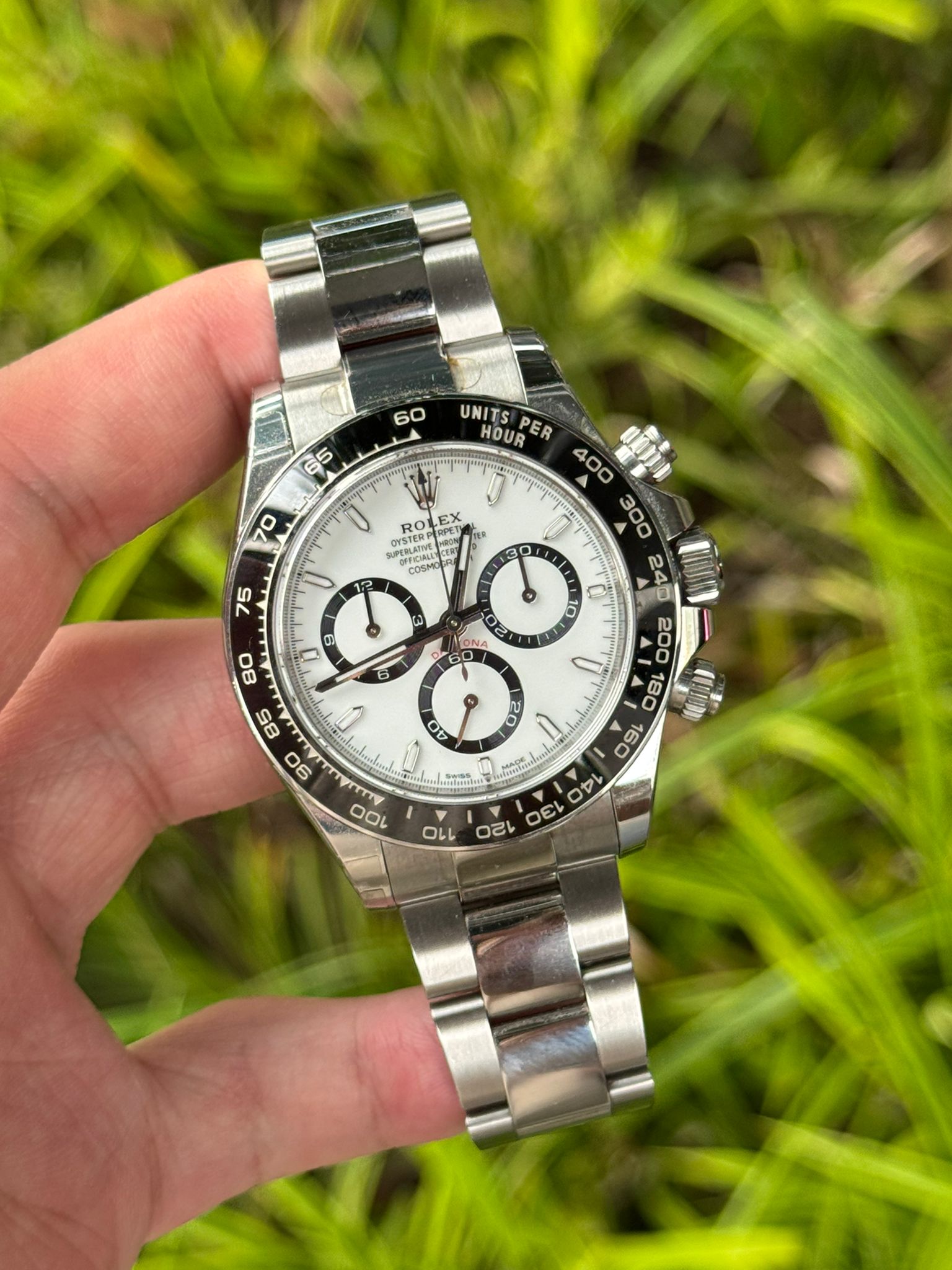 DAYTONA WHITE PANDA CERAMIC RING BEZEL (2024)
