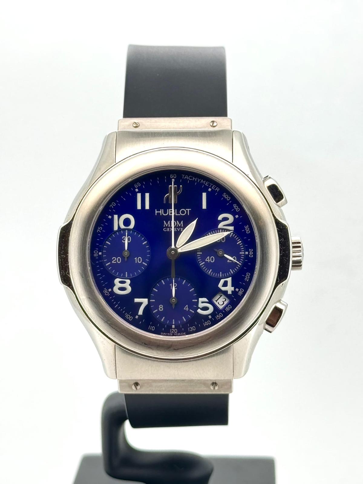 ELEGANT MDM CHRONOGRAPH STEEL BLUE DIAL (2000)