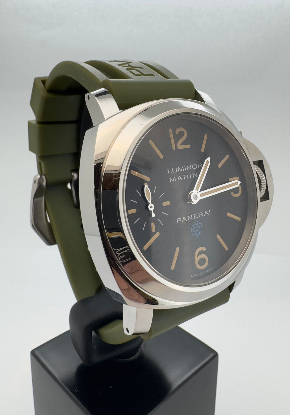 LUMINOR MARINA BLUE LOGO PAM 631 BLACK DIAL (2018)