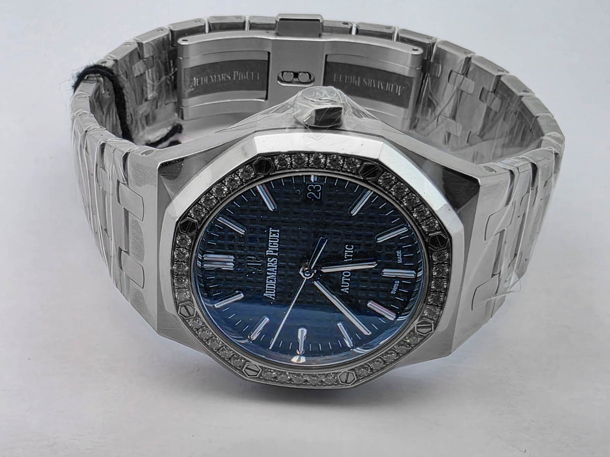 ROYAL OAK 37MM 15451 BLACK DIAL DIAMOND BEZEL (2024)