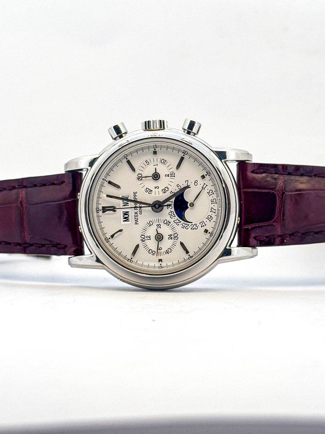 PERPETUAL CALENDAR 3970E CHRONOGRAPH SILVER DIAL (1996)