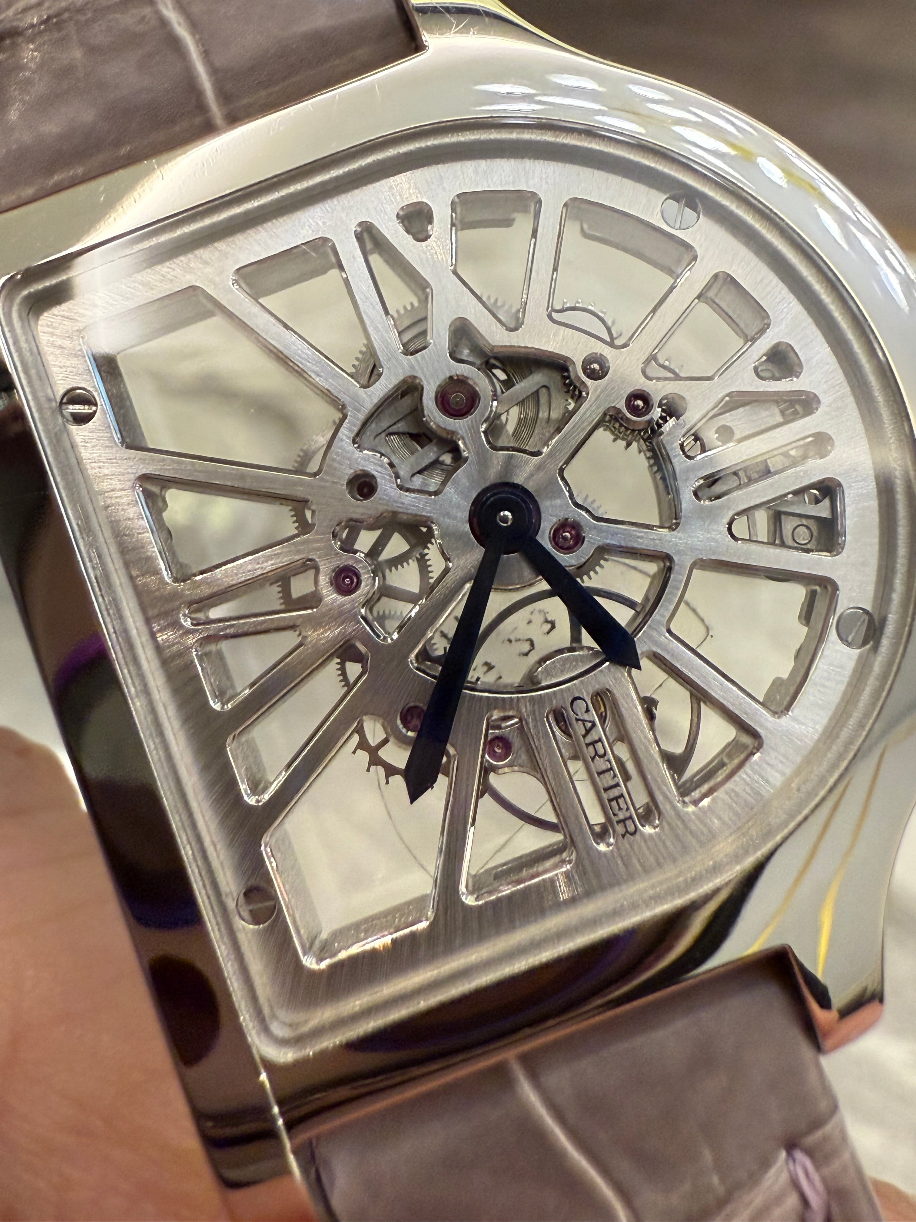 Cartier Cloche Skeleton Platinum