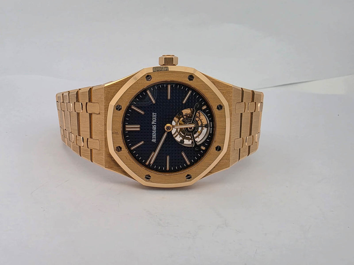 ROYAL OAK 41MM ROSEGOLD ULTRA THIN TOURBILLON BLUE DIAL (2015)
