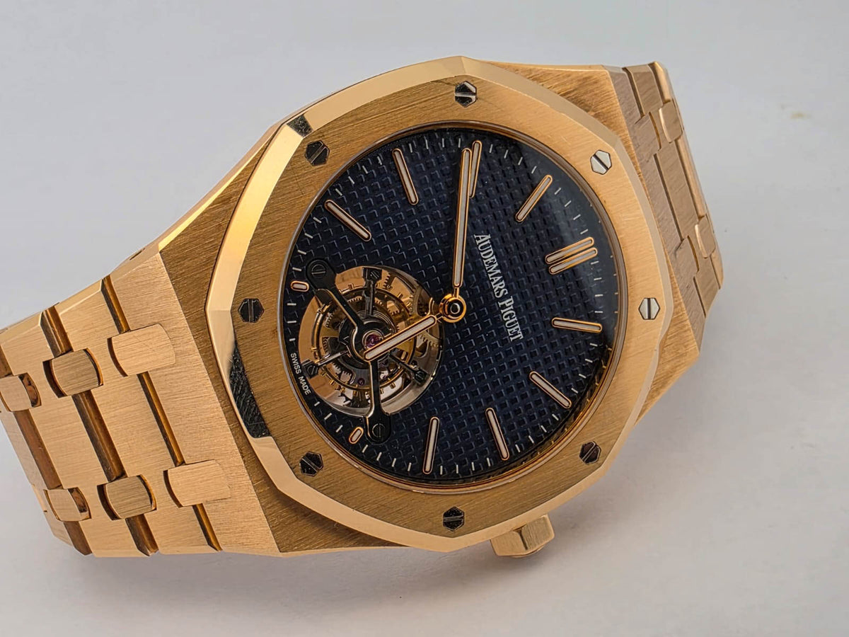 ROYAL OAK 41MM ROSEGOLD ULTRA THIN TOURBILLON BLUE DIAL (2015)