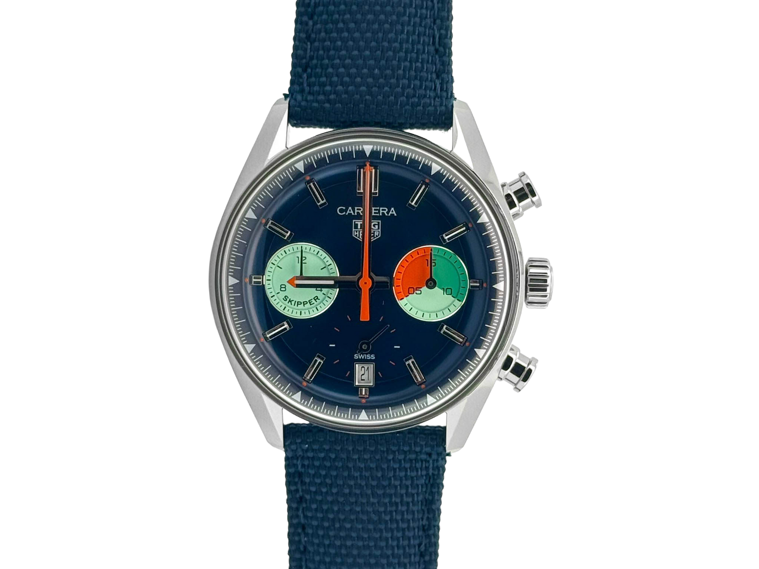 CARRERA CHRONOGRAPH SKIPPER STEEL BLUE DIAL (2025)