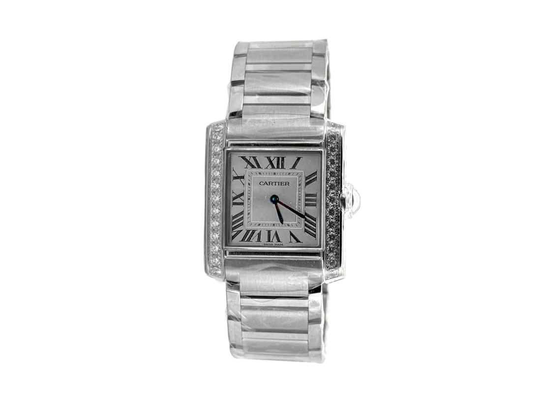 TANK FRANCAISE M SILVER DIAL DIAMOND BEZEL (2025)