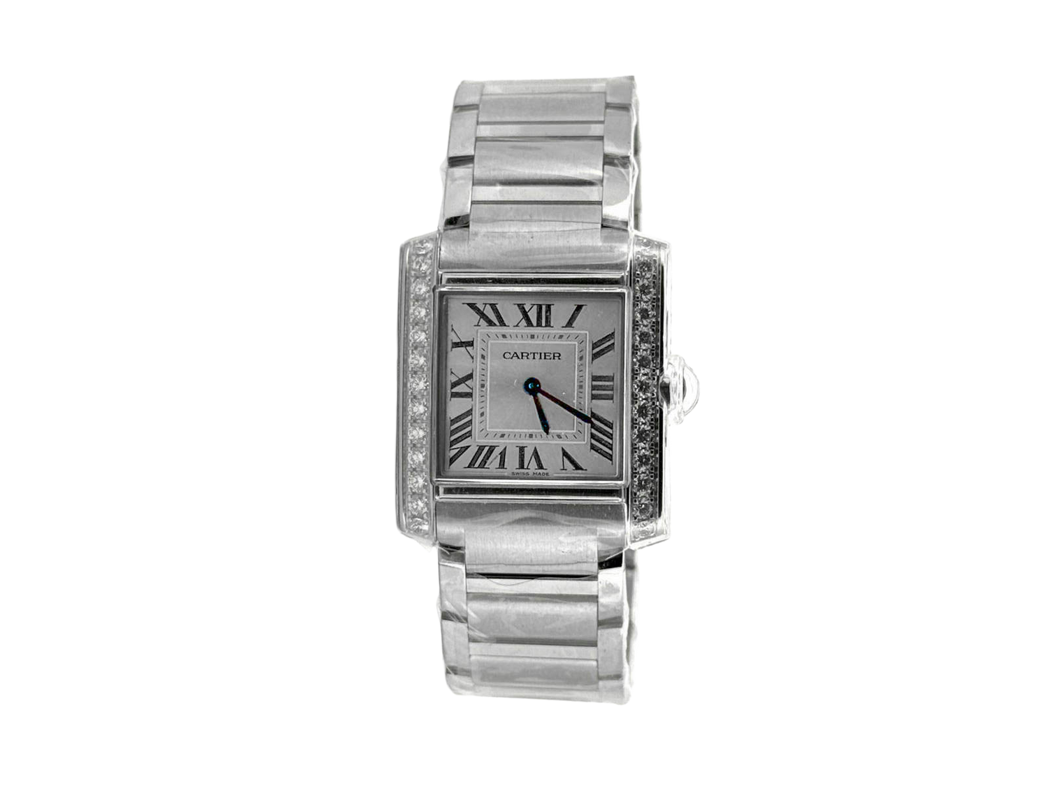 TANK FRANCAISE M SILVER DIAL DIAMOND BEZEL (2025)