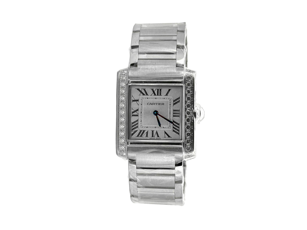 TANK FRANCAISE M SILVER DIAL DIAMOND BEZEL (2025)