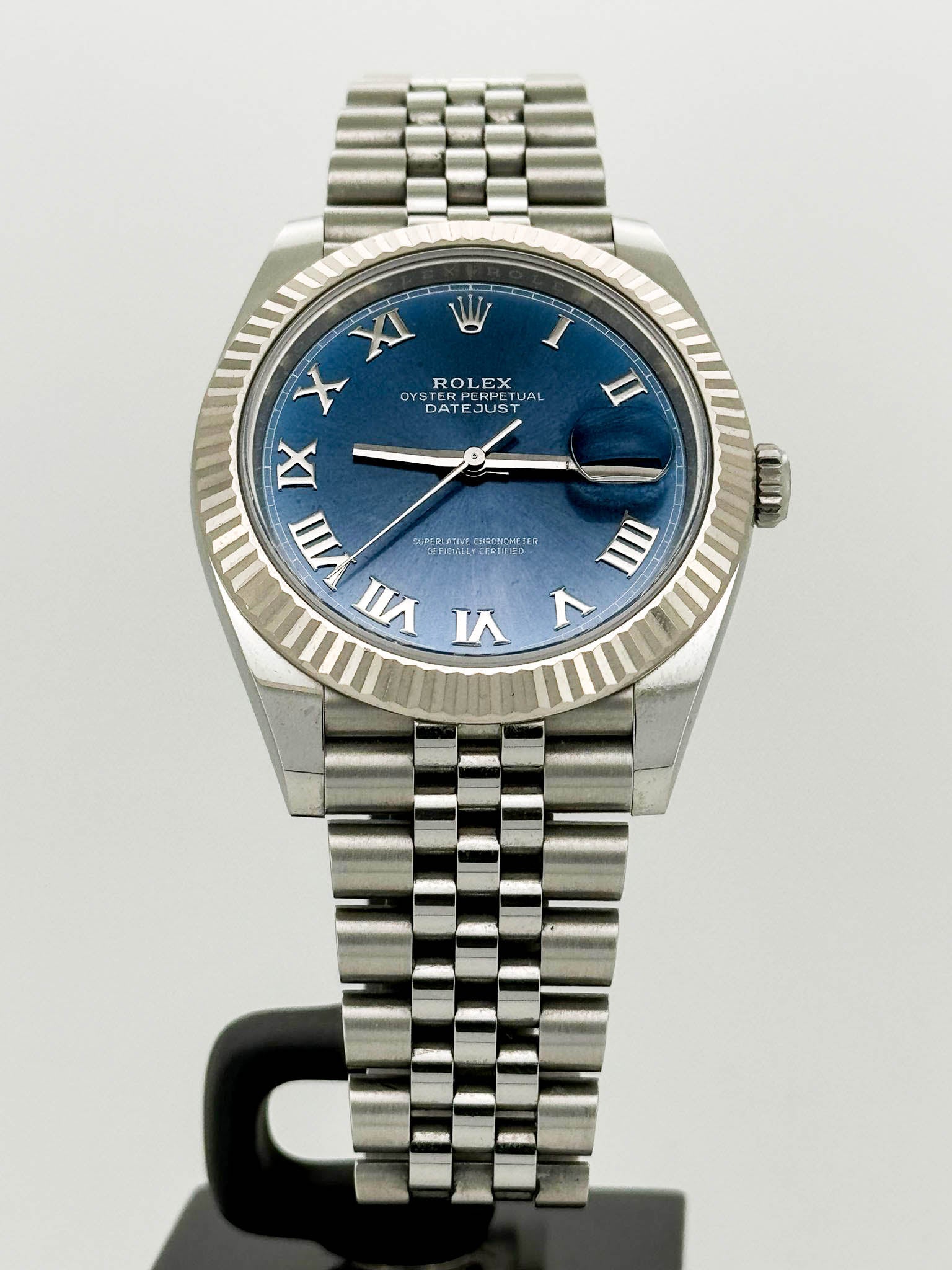 Datejust 41 Blue Azzurro Roman