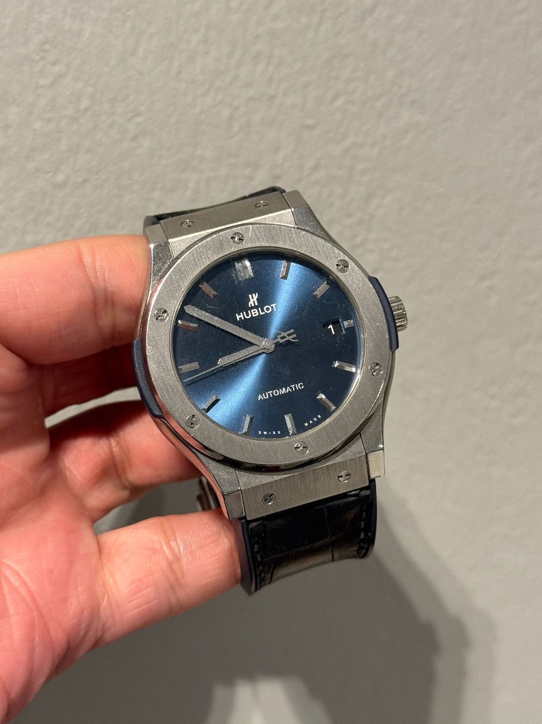 CLASSIC FUSION 45MM BLUE TITANIUM (WATCH &amp; BOX)