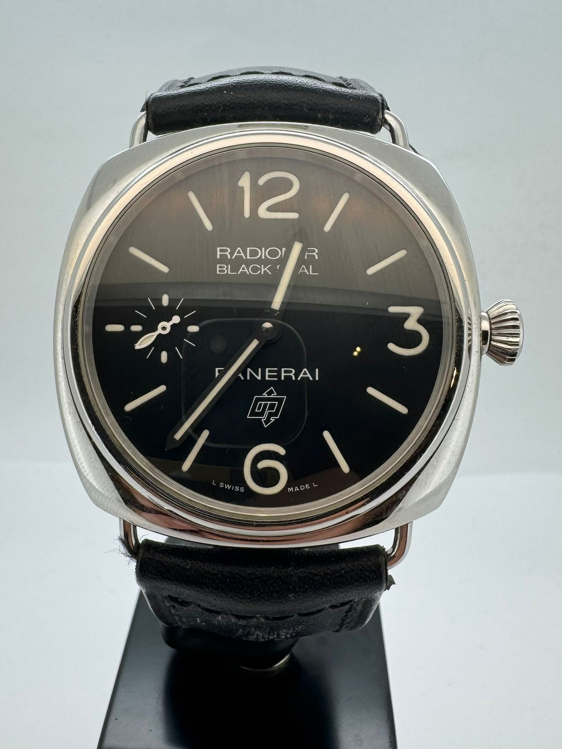 RADIOMIR BLACK SEAL LOGO STEEL BLACK DIAL PAM 754 (WATCH ONLY)