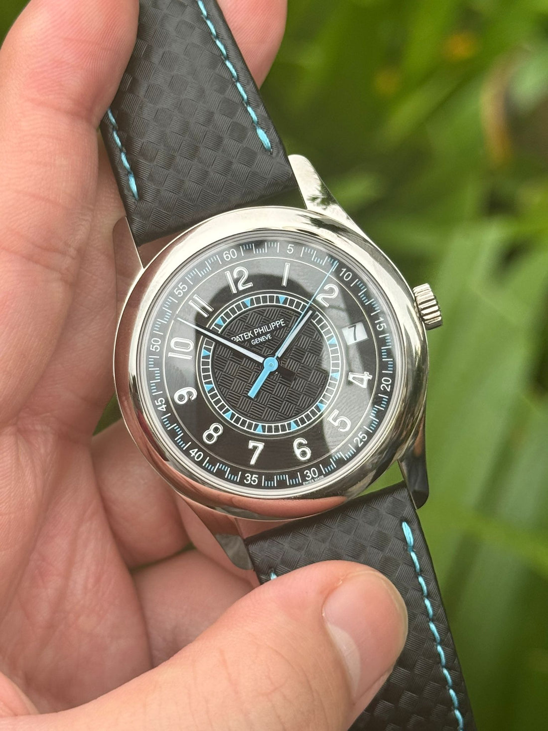 CALATRAVA 6007G WHITEGOLD BLACK BLUE (2023)