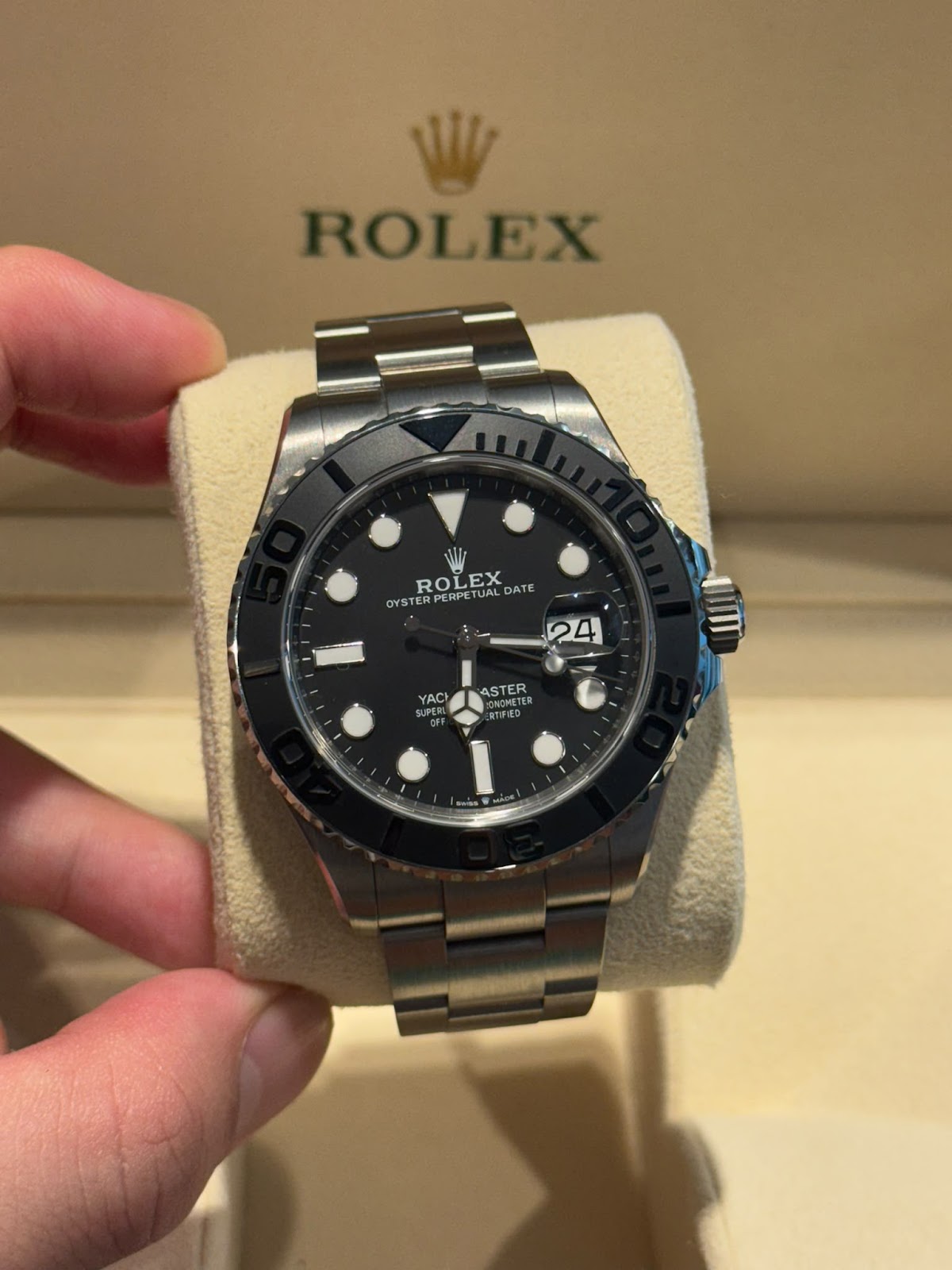 YACHT-MASTER 42MM RLX TITANIUM BLACK DIAL (2024)