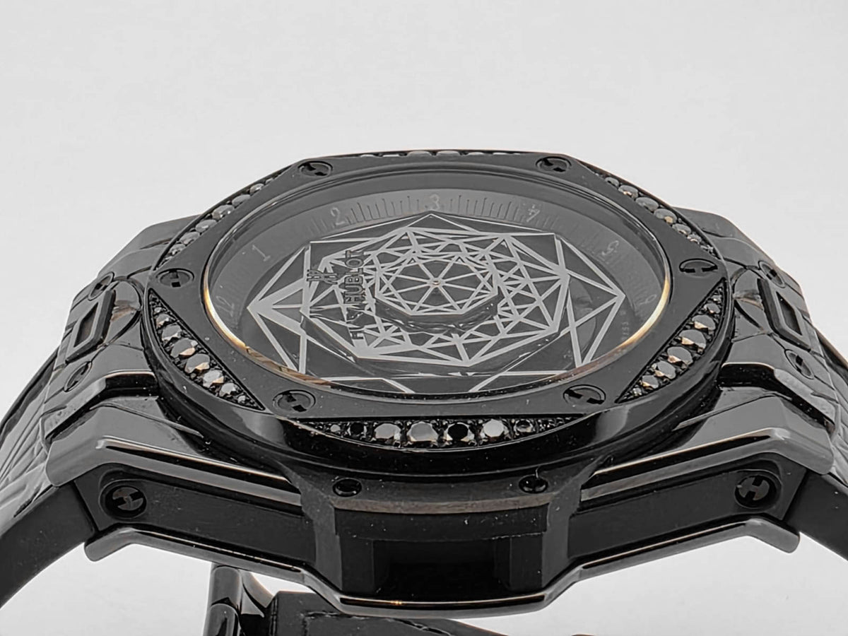 BIG BANG 39MM BANG SANG BLEU ALL BLACK DIAMONDS LIMITED EDITON (WATCH ONLY)
