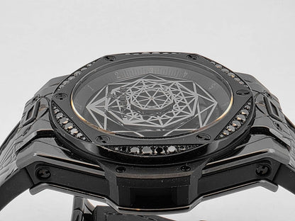 BIG BANG 39MM BANG SANG BLEU ALL BLACK DIAMONDS LIMITED EDITON (WATCH ONLY)