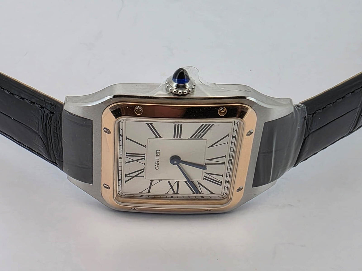 SANTOS DUMONT L TWOTONE ROSEGOLD SILVER DIAL (2025)