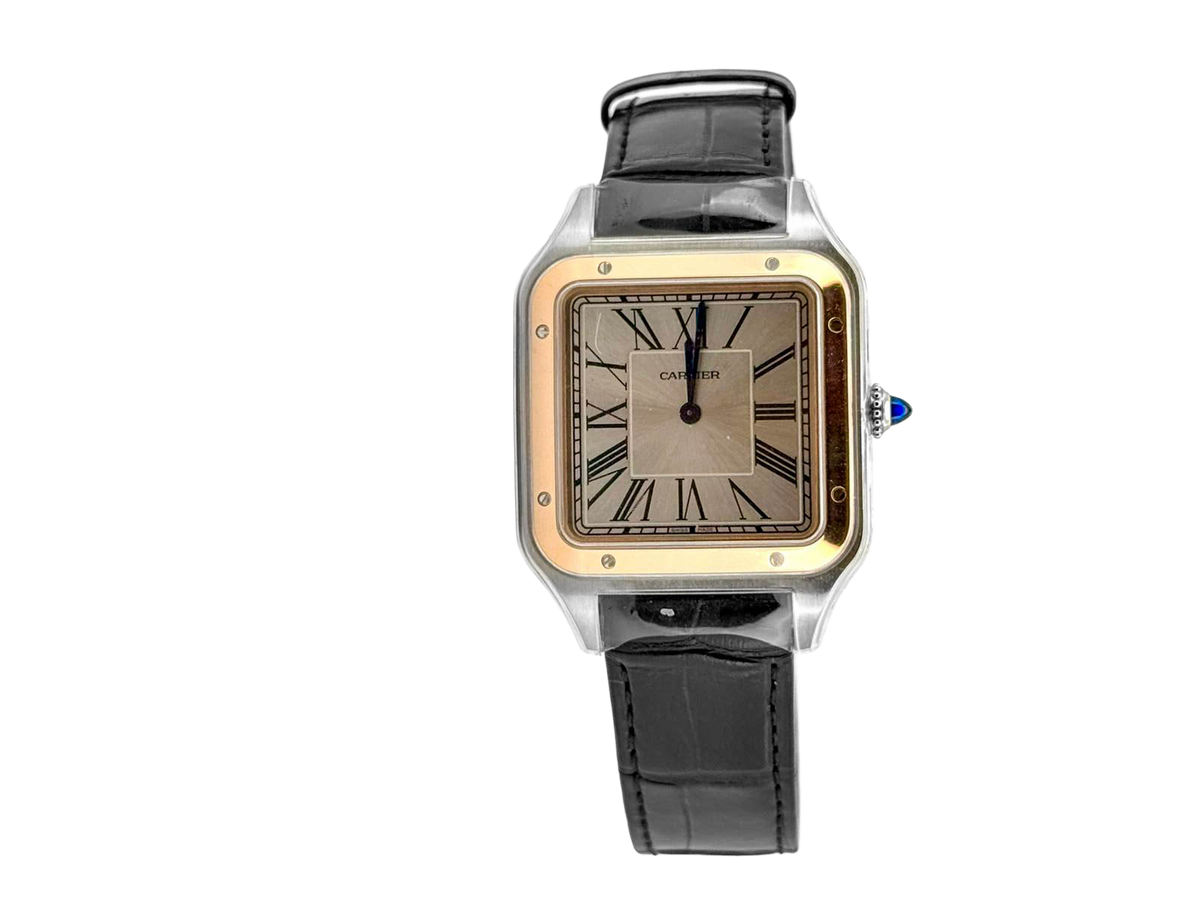 SANTOS DUMONT XL TWOTONE ROSEGOLD SILVER DIAL (2025)