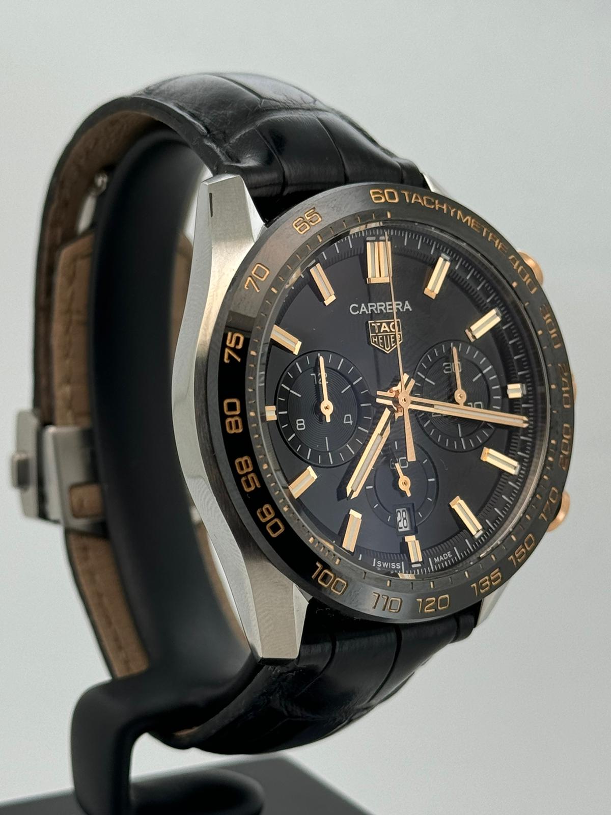 CARRERA CHRONOGRAPH STEEL 44MM BLACK DIAL (2024)
