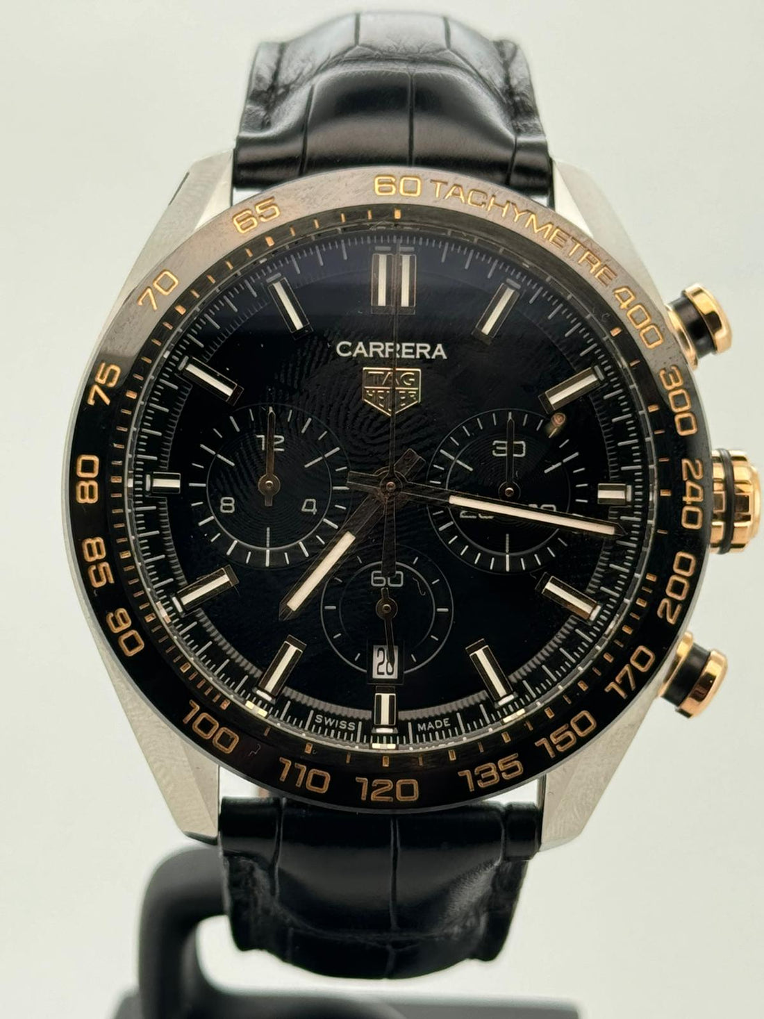 CARRERA CHRONOGRAPH STEEL 44MM BLACK DIAL (2024)