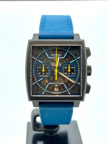 MONACO CHRONOGRAPH DLC TITANIUM DARK BLUE (2024)