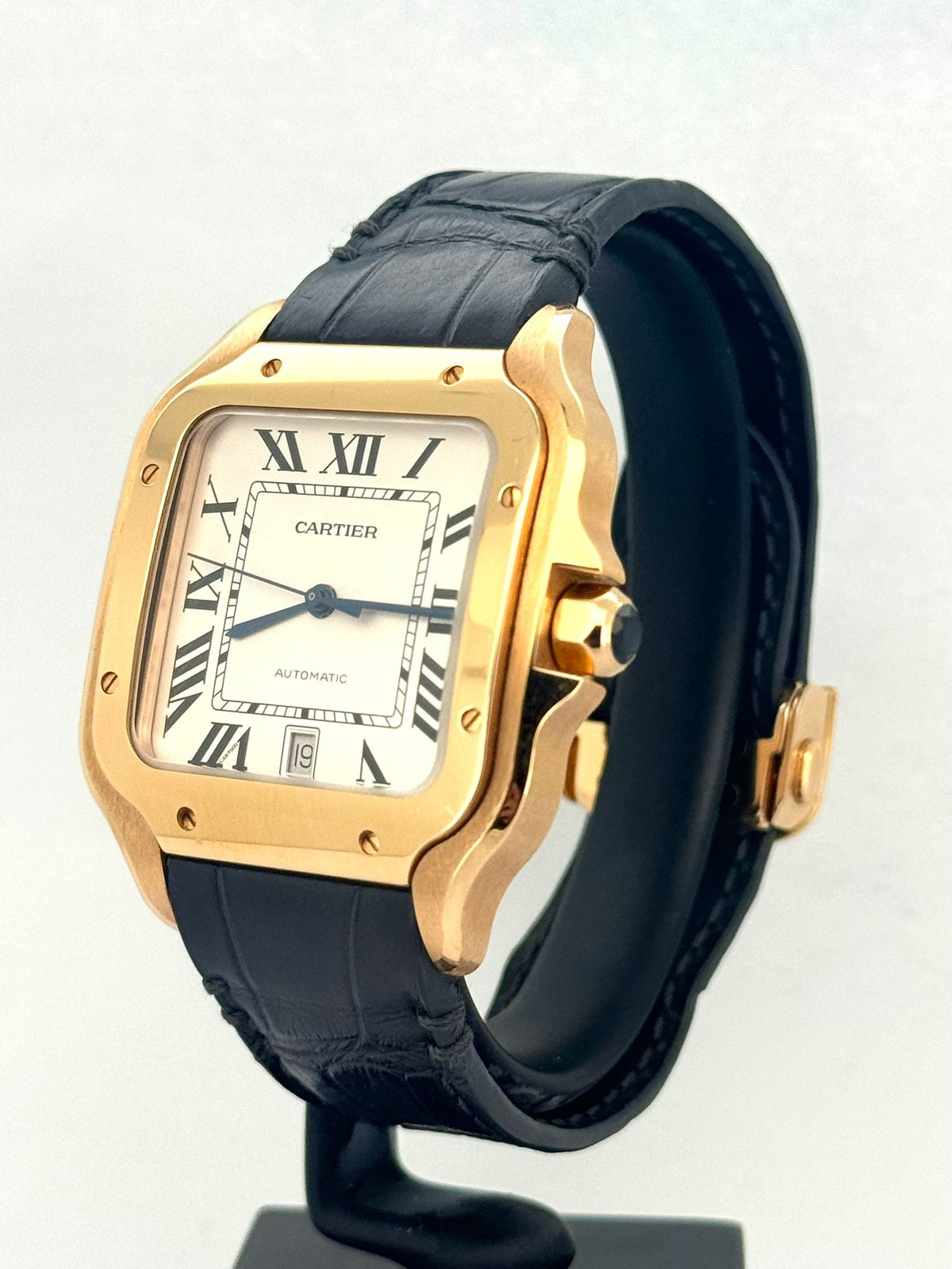 SANTOS L YELLOWGOLD SILVER DIAL (2022)