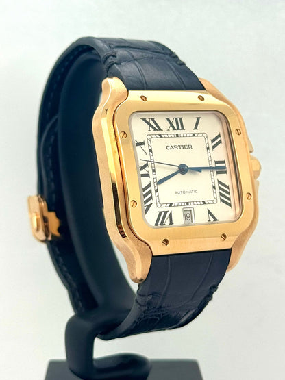 SANTOS L YELLOWGOLD SILVER DIAL (2022)
