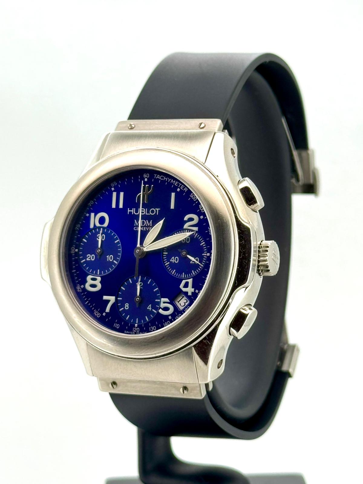 ELEGANT MDM CHRONOGRAPH STEEL BLUE DIAL (2000)