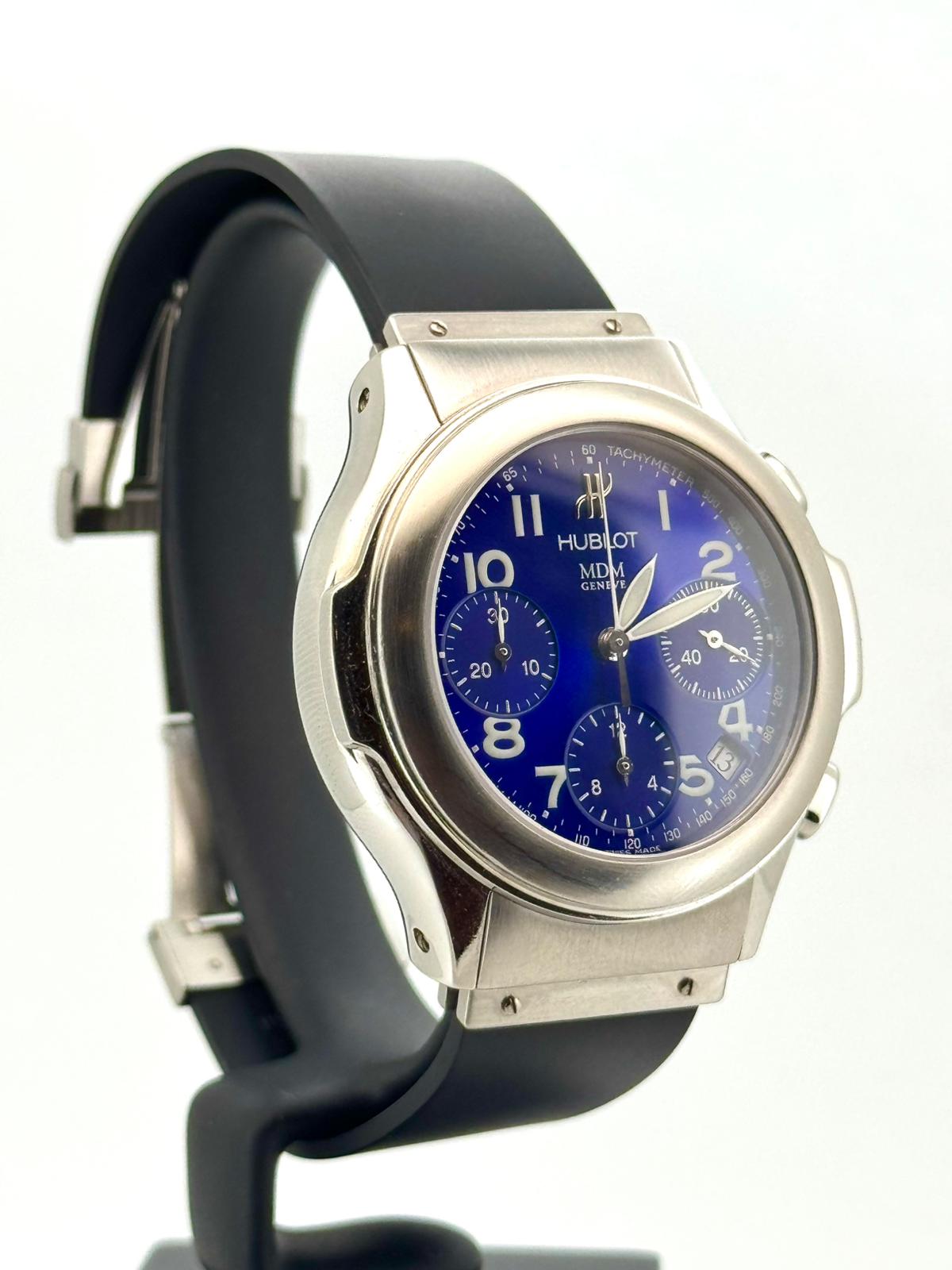 ELEGANT MDM CHRONOGRAPH STEEL BLUE DIAL (2000)