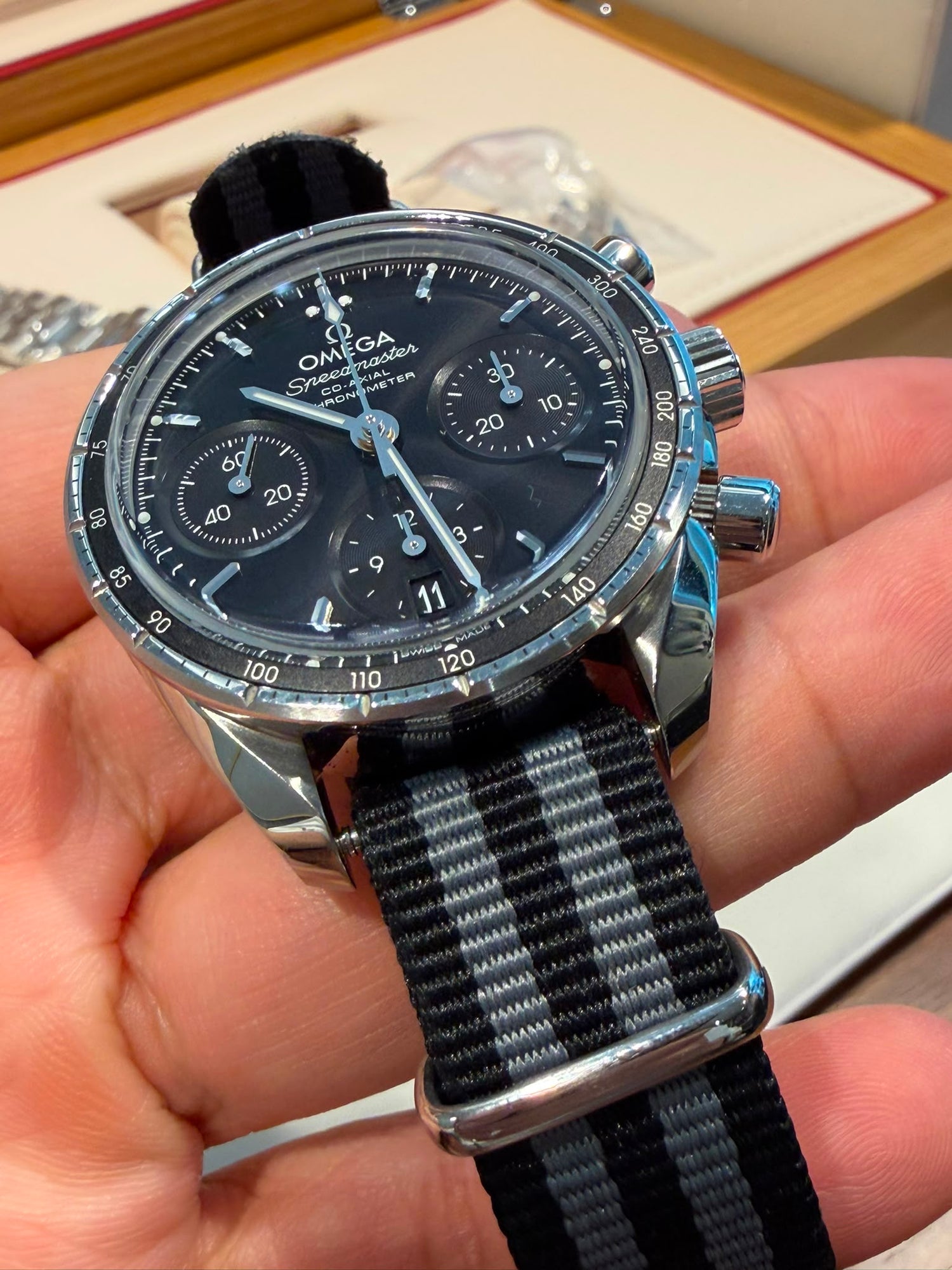 SPEEDMASTER 38MM CHRONOGRAPH BLACK DIAL (2023)