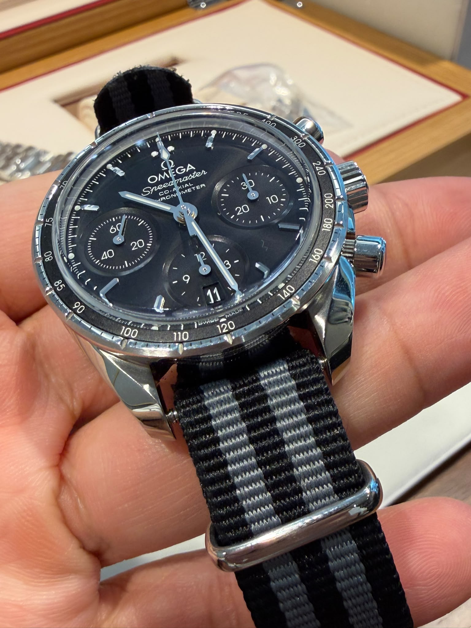 SPEEDMASTER 38MM CHRONOGRAPH BLACK DIAL (2023)