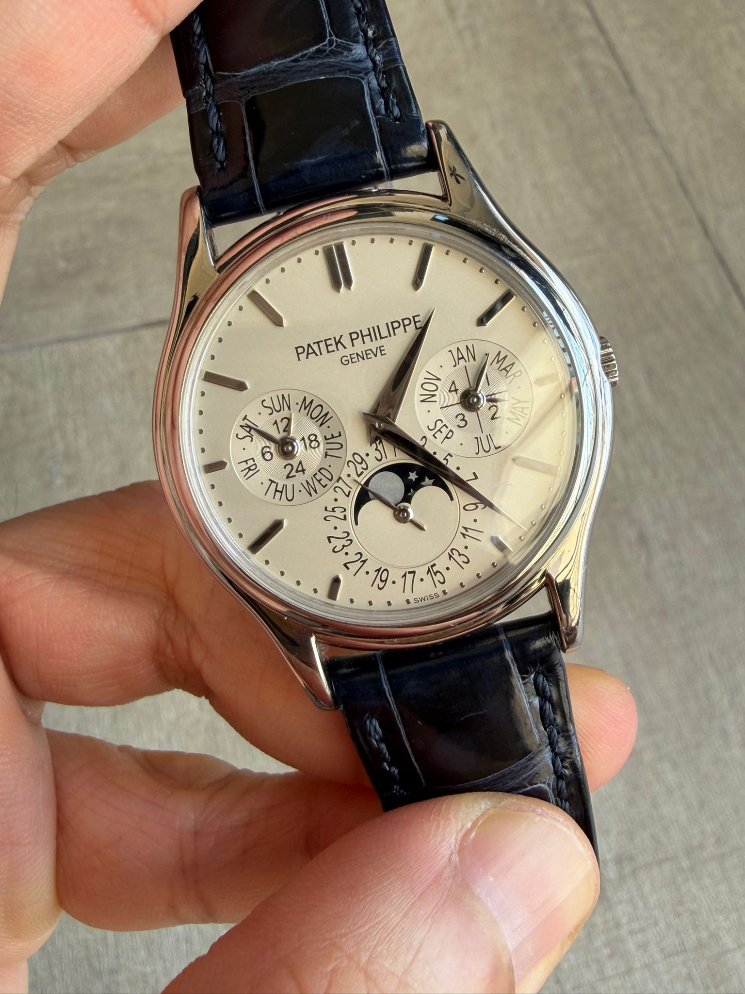 COMPLICATIONS 5140G WHITEGOLD PERPETUAL CALENDAR SILVER DIAL (WATCH &amp; ARCHIVE PAPER)
