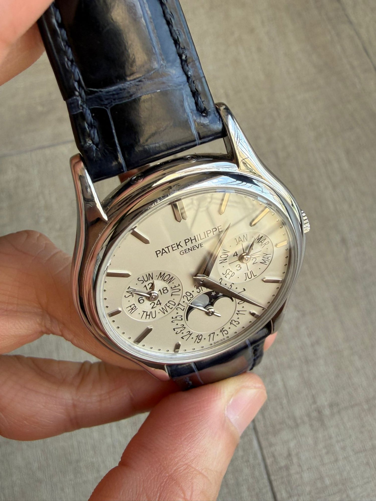COMPLICATIONS 5140G WHITEGOLD PERPETUAL CALENDAR SILVER DIAL (WATCH &amp; ARCHIVE PAPER)