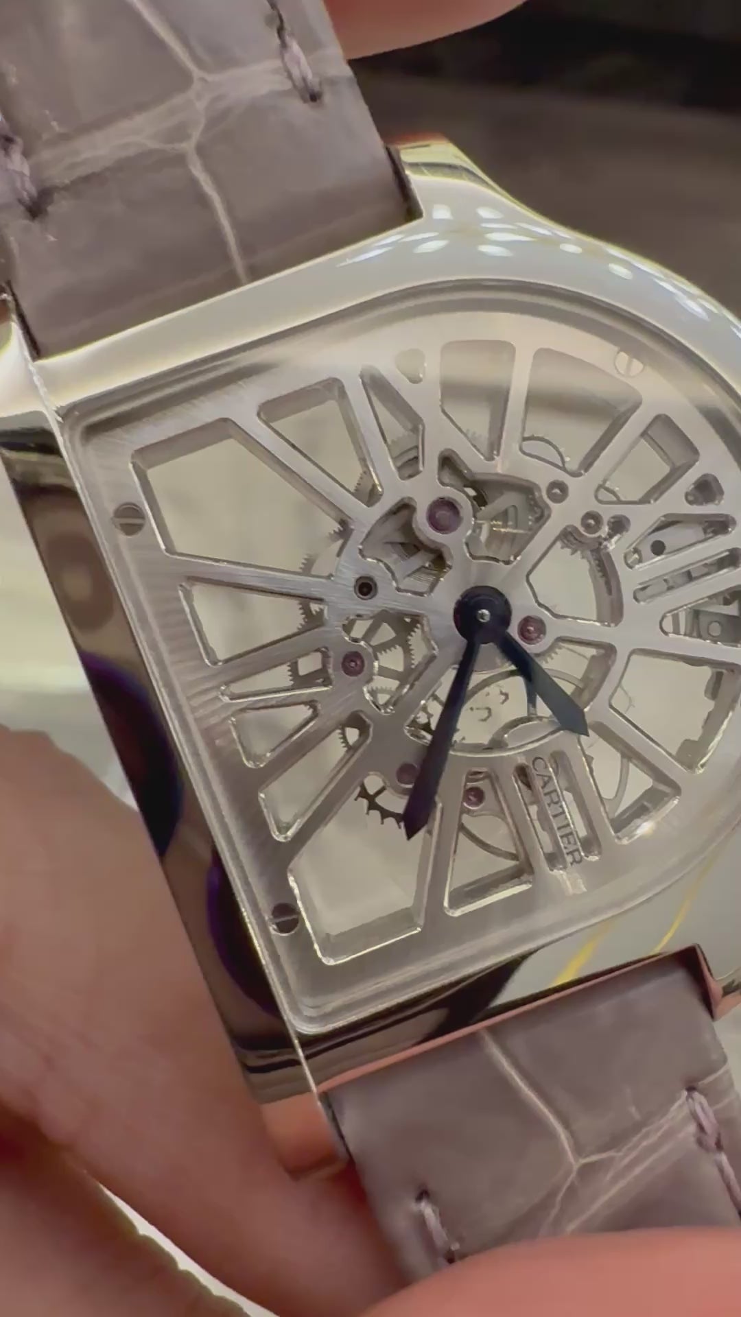 Cartier Cloche Skeleton Platinum