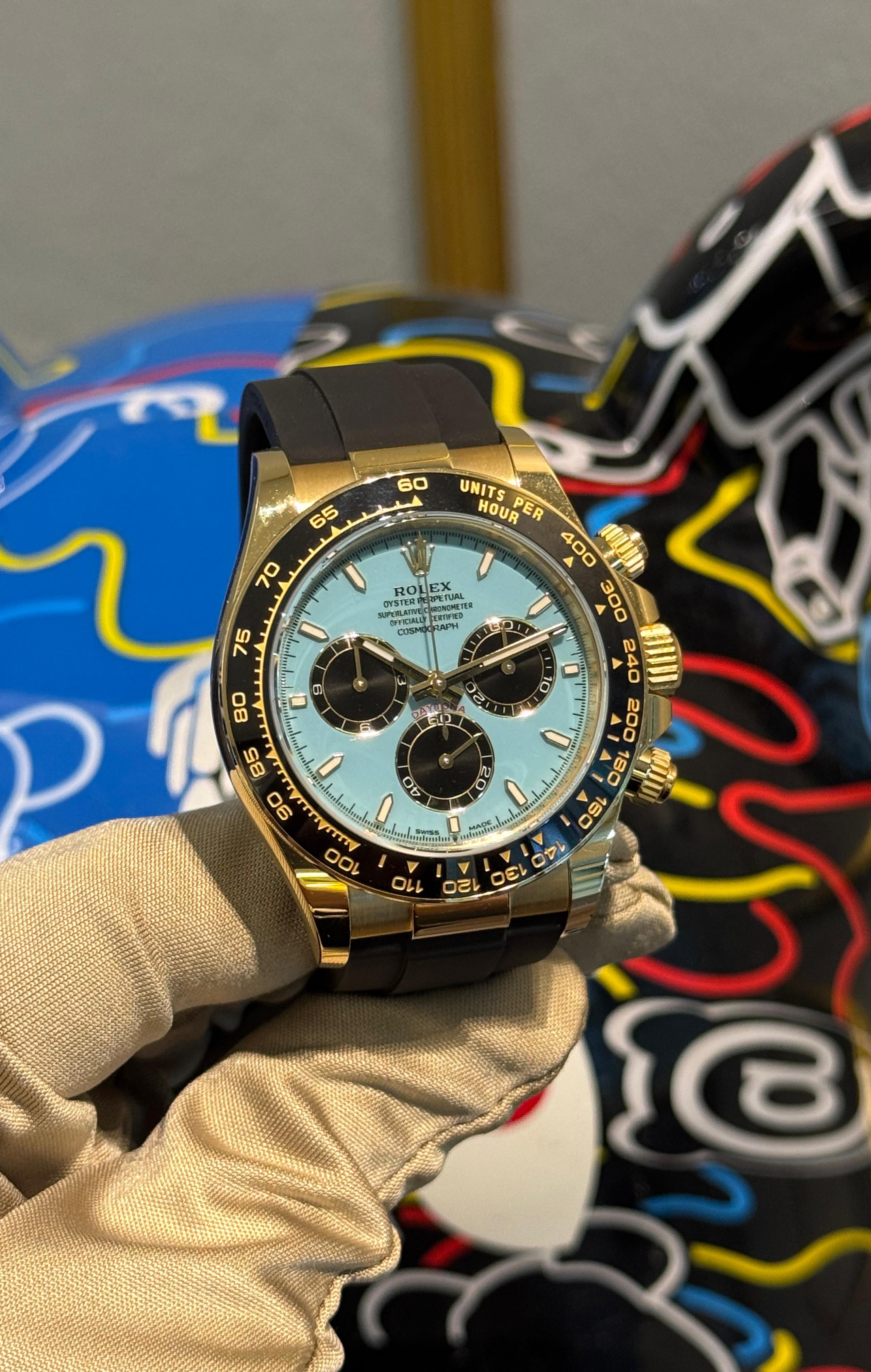 DAYTONA OYSTERFLEX YELLOWGOLD TIFFANY DIAL RING BEZEL (2026)